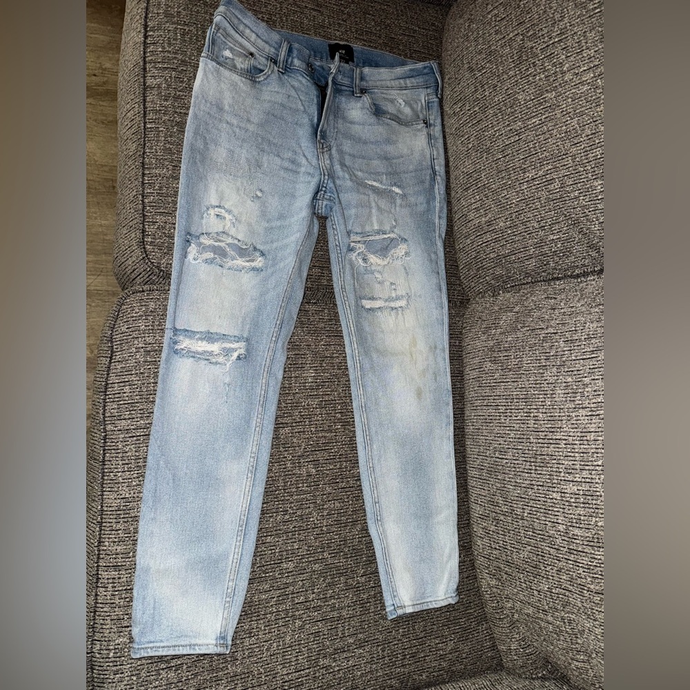 H&M Light Blue Skinny Jeans for Men